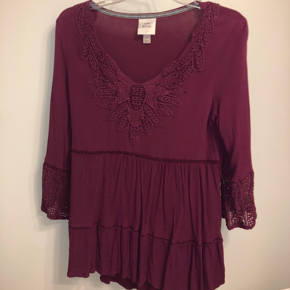 Purple Lace Top